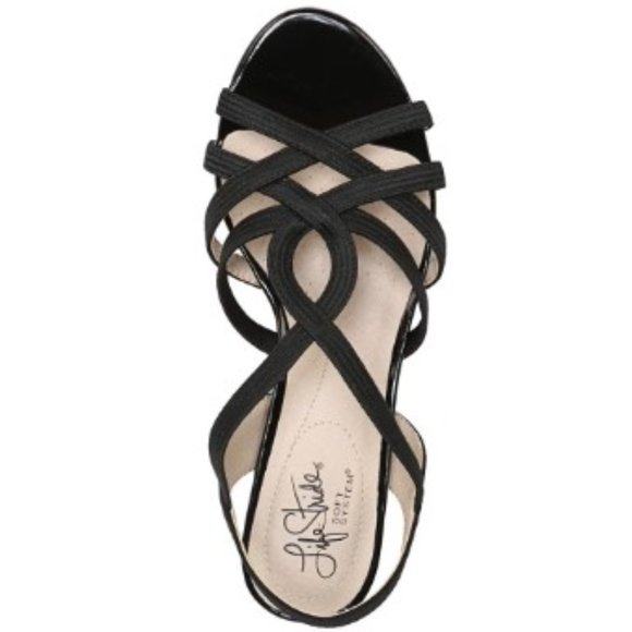 LIFESTRIDE Yaya Strappy Dress Sandals Black  9.5  Shoes - Picture 4 of 15